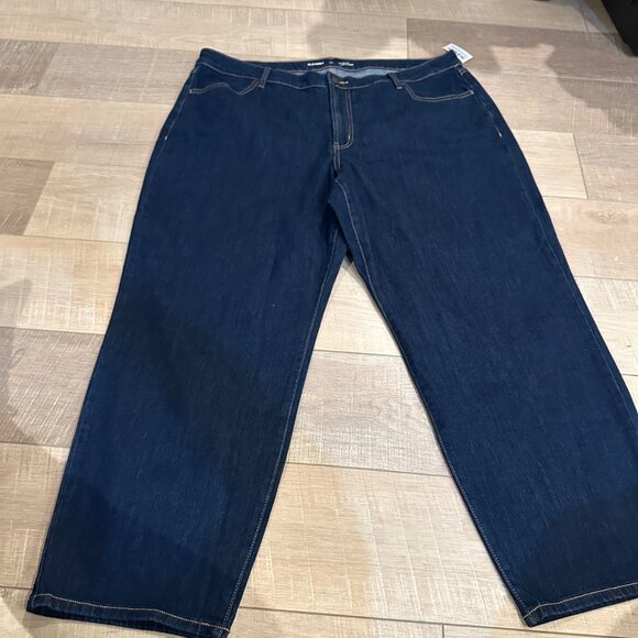 OLD NAVY WOMENS WOW LOOSE PANTS SIZE 20 SHORT NEW DARK WASH - Picture 3 of 10